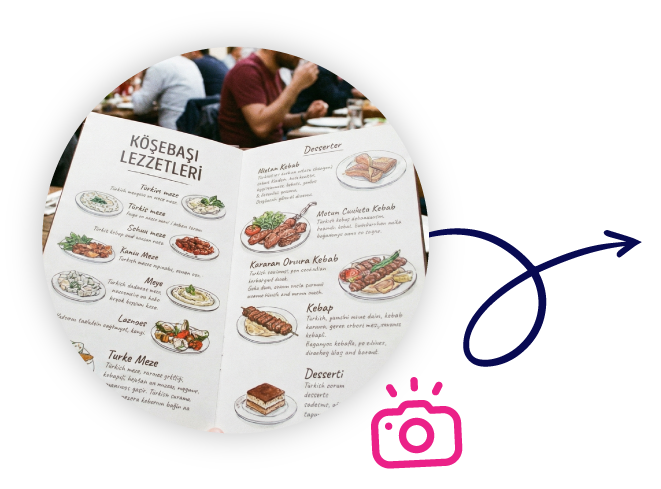 QR Menü Fotoğraf Yükleme - Menü Dijitalleştirme Adım 1